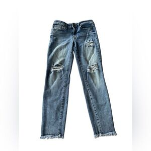 William Rast Perfect Ankle Skinny Denim Jeans Womens Size 28 Blue Stretch